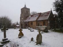 Church in snow