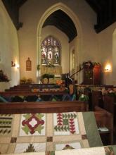 Flower Festival Display of Quilts