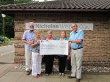 Flower Festival Donation to St Nicholas Hospice